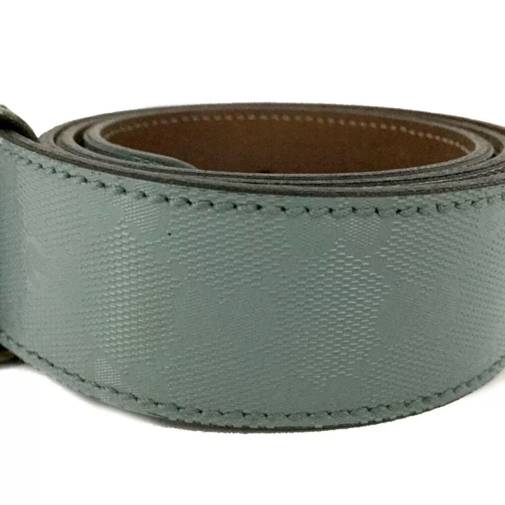 Sale - Gucci Interlocking Gg Supreme Ice Blue Belt 34 View 4